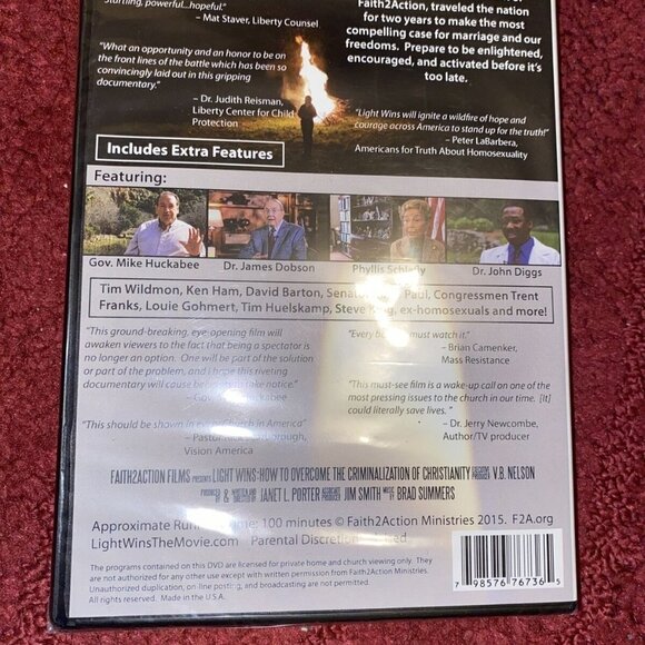 LIGHT WINS - How to Overcome the Criminalization of Christianity (DVD, 2015) NEW - Picture 2 of 2